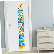 테마 벽부착 아동방 시트 모험 키측정 잠수함 성장체크 데칼 장식용 스티커 바다속, 상세페이지 참조