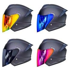 기어러스 오토바이 헬멧 Z9 초경량 스쿠터 헬멧 오픈페이스 헬멧 오토바이용품 배달대행 초경량헬멧, M, 기본 투명 쉴드