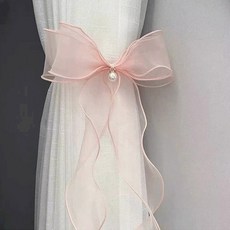1/2pcs 커튼 보우 Tieba s 창 바인딩 로프 흰색 스트랩 가방 장식 액세서리