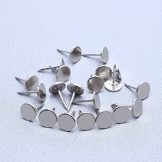 圖釘裝飾按釘 裝飾圖釘壁紙釘子大頭釘沙發泡釘圓頭釘子按釘可釘牆加長平面圖釘, 1個, 釘面11釘長13MM銀色（100個）