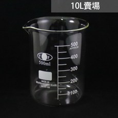 玻璃低型燒杯 500ml 10L 白刻度書寫區 具嘴燒杯, 詳見包裝, 詳見包裝, 詳見包裝