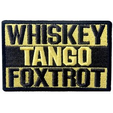 Whiskey Tango Foxtrot ACU 전술 전투 엠블럼 자수 모랄 후크 및 루프 패치, Whiskey Tango Foxtrot ACU 전술 전