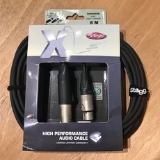 Stagg 麥克風線 6公尺 Neutrik 接頭 XLR 音源線, 1個