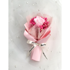 코지데일리 프리저브드 드라이 플라워 납골당 성묘 미니 꽃다발, 핑크