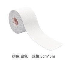 肌內效貼布 運動防護 彈性透氣, 白色,5CM*5M, 1個