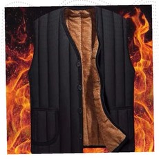 남성 패딩조끼 기모안감 겨울조끼 무소매 보온베스트 두꺼운 방한조끼