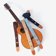 aNueNue 寬版吉他貝斯背帶 蜂鳥精美刺繡 4款可選, 1個, 淺咖