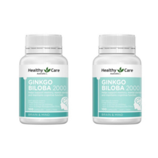 호주 헬씨케어 징코 빌로바 Healthy care Ginkgo Biloba 2000, 100정, 2개