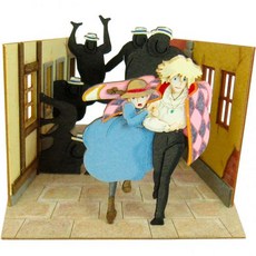 지브리 하울의 움직이는 성 페이퍼크래프트 DIY 미술 취미 종이 공작, 하울과 소피