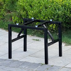 접이식 책상다리 테이블 다리 실버 스테인리스, 상세페이지 참고