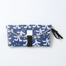 휴대용 접이식 아기 기저귀 교환 패드 여행 필수 방수 설계, 1개, 작은 눈사람