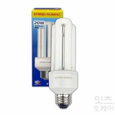 번개표 내장형 램프 전등 20W 전구, 1개