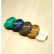 純棉艾揚格瑜珈伸展帶250cm/300cm，加長設計，舒適親膚，瑜珈輔助伸展, 1個, 300cm軍綠（未滿500不出貨）