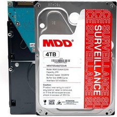 MDD MAXDIGUTALDATA MDD MDD4TSATA6472DVR 4TB 7200RPM 64MB 캐시 SATA 6.0Gbs 3.5인치 내부 감시 하드 드라이브 갱신, MDD MAXDIGUTALDATA MDD MDD4TSA