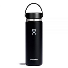 하이드로 플라스크 와이드 플렉스캡 보틀 946ml 포실, 591.5ml(20온스), 블랙
