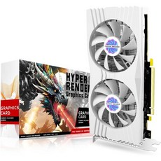 RX 580 8GB 그래픽 카드 2048SP DDR5 256비트 게이밍 PC용 컴퓨터 보드 PCIE 3.0 트윈 프리즈 팬 비디오 HDMI/DP/포트 포함 화이트, 흰색, White