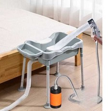 머리감겨주는기계 누워서 스케일링 헤어 머신, 상세페이지 참고, 블루 304 스탠드 (높이조절)