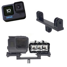 고프로 10 호환 액션캠 알미늄 듀얼 헤드 마운트 거치대 GOPRO10 siw+4588Ao