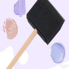 스펀지 붓 7.5cm 미술도구 페인트폼브러쉬 페인팅붓
