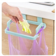MIMI SHOP 櫥櫃掛袋式垃圾抹布架 廚房門背式垃圾袋支架, 1個