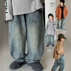 더블포켓와이드 청바지(BF2504)