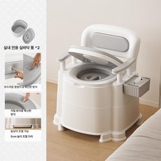 에스앤씨 이동식변기 간이 야외 캠핑 변기의자 일회용, 1개, 높은형 보조 하드 2개 교체용 이중 내부