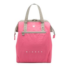 휴대용 와인 캐리어 맥주 음료 도시락 보냉백 대형 위너, 로즈 레드 라지, 1개