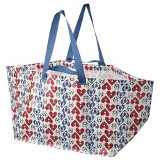VINTERFINT 빈텔 핀트 캐리백 L - 하트 모양 블루레드 55x37x35 cm71 l 505.305.68