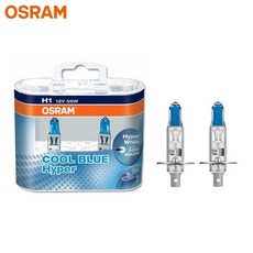 오스람 H7 HB3 9005 할로겐 헤드라이트 자동차 하이/로우 빔 5300K 12V 55W 쿨 블루 전구(2개), 01 H11
