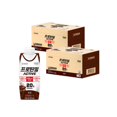 정식품 그린비아 프로틴밀 액티브 초코 단백질 음료 성인 건강식 아침식사대용 영양보충, 36세트, 250ml