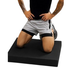 헬스 밸런스 매트 운동 미끄럼방지 층간소음 두꺼운 덤벨 대, 1개, 블랙