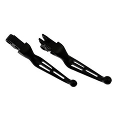 크롬 블랙 오토바이 브레이크 클러치 레버 할리 투어링 스포스터 XL883 1200 소프테일 다이나 스트리트 밥 로드 킹 FXDB FLHX, 01 Brake Clutch Levers, 1개