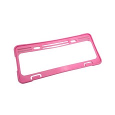 新型7碼車牌框 汽車貨車牌照框 造型時尚多色系 車牌保護框 車牌裝飾 車牌螺絲 全新設計 自用送禮 台灣製現貨, 限量特製 繽紛粉 粗角型設計, 1個