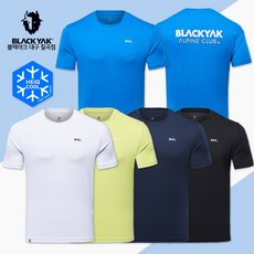블랙야크 여름 기본 라운드넥 등산 티셔츠 B 아이스 크루 라운드 티 1BYTSM4908 세련된 그래픽 냉감 기능성 상의