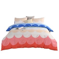 30 침대집게 침구 세트 듀벳 커버 베개 커버 블루 3 트윈 퀸 킹 소녀 침대 80067, US Twin