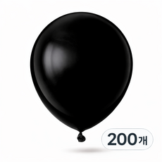 브로키 펄풍선 5인치 풍선 파티용품 이벤트 소품 13cm, 200개, 14_5인치_블랙
