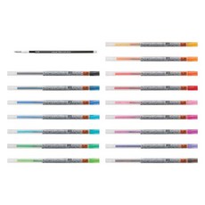 유니 스타일핏트 중성심 리필심 UMR-109-38, 블랙