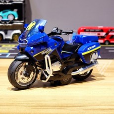 【台灣出貨】聲光重機摩托車玩具 警車摩托車 合金摩托車 摩托車模型車 聲光杜卡迪 摩托玩具 仿賽摩托車, 1個, 盒裝-重機藍/合金