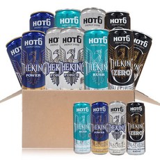 LOTTE 樂天 Hot6 The King能量飲(Power款4罐+Zero款4罐+Rush款 3罐+Force款3罐), 4.97L, 1組