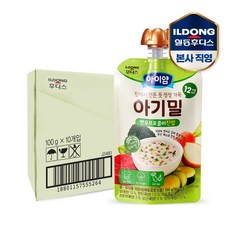아이얌 아기밀 진밥, 한우브로콜리진밥, 100g, 10개