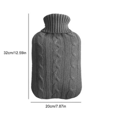 1000-2000ml 따뜻한 물 가방 채우는 커버 여성 배꼽 손 피트 따뜻하게 병 Fo 유지