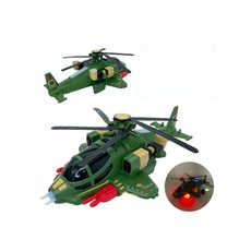 사운드 불빛 작동완구 코브라헬기 전투헬기 고속도로휴게소장난감, 1개