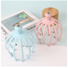 生活用品C8D 雙重多爪滾珠頭部按摩器, 藍色, 1個