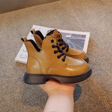 AQ2514 여아 키즈 아동 봄 가을 끈 미디 가죽 워커 앵글 부츠 신발