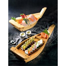 접시 트레이 플레이팅 원목 나무 스시, 40100cm 스탠드