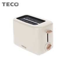 TECO 烤麵包機 6段口感可選 30mm加寬烤槽 600W火力, 米白色