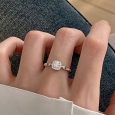 제니블링 벨라 큐브 하이라이트 실버 반지