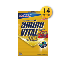 味之素 aminoVITAL【GOLD】黃金級胺基酸粉末 運動後快速補充能量 獨立包裝方便攜帶, 4.7g, 14個