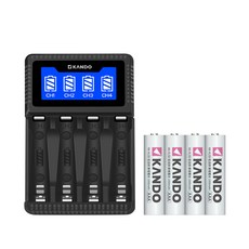 KANDO 3號4號鎳氫液晶四槽充電器, 1個