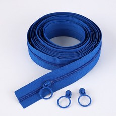 3호 링고리슬라이더(3p) 3호 (270cm)나일론 코일지퍼, 1개, 로얄블루